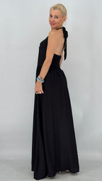 Maxi  Kleid "Chic" in Schwart, Taupe, Braun