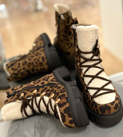 Winter Boots Leopard-Print