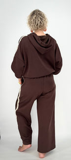 Sweatshirt mit Kapuze "N.31", braun