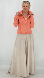 Jeans Jacke in Orange