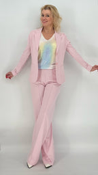 ESViViD Hose mit genähter Bügelfalte in rosa