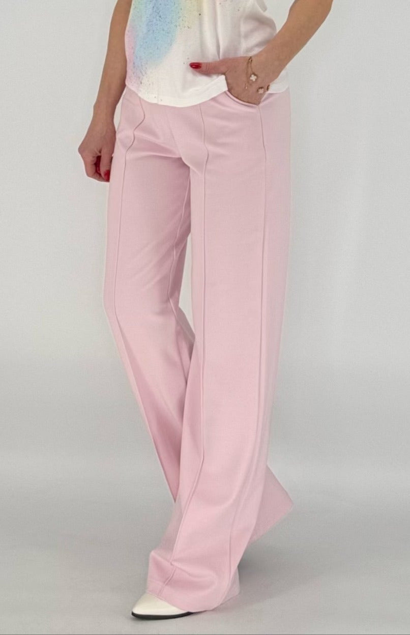 ESViViD Hose mit genähter Bügelfalte in rosa