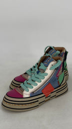 Leder Multicolor Plateau Sneaker Damen von  Rebecca Whit