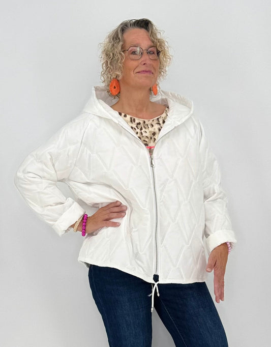 Leichte Steppjacke, weiß