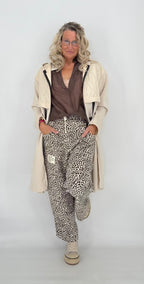 Leo Hose "Stil", weiß/schwarz