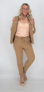 Blazer ESViViD in beige mit Kapuze