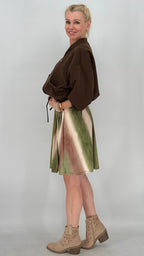 Bluson Jacke "Mila" in Beige und Braun