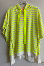 ESViViD Hoodie gestreift Neongelb / Creme