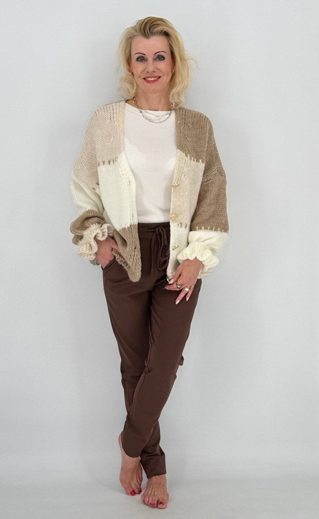 ESViViD Hose ohne Umschlag, Schokoladenbraun