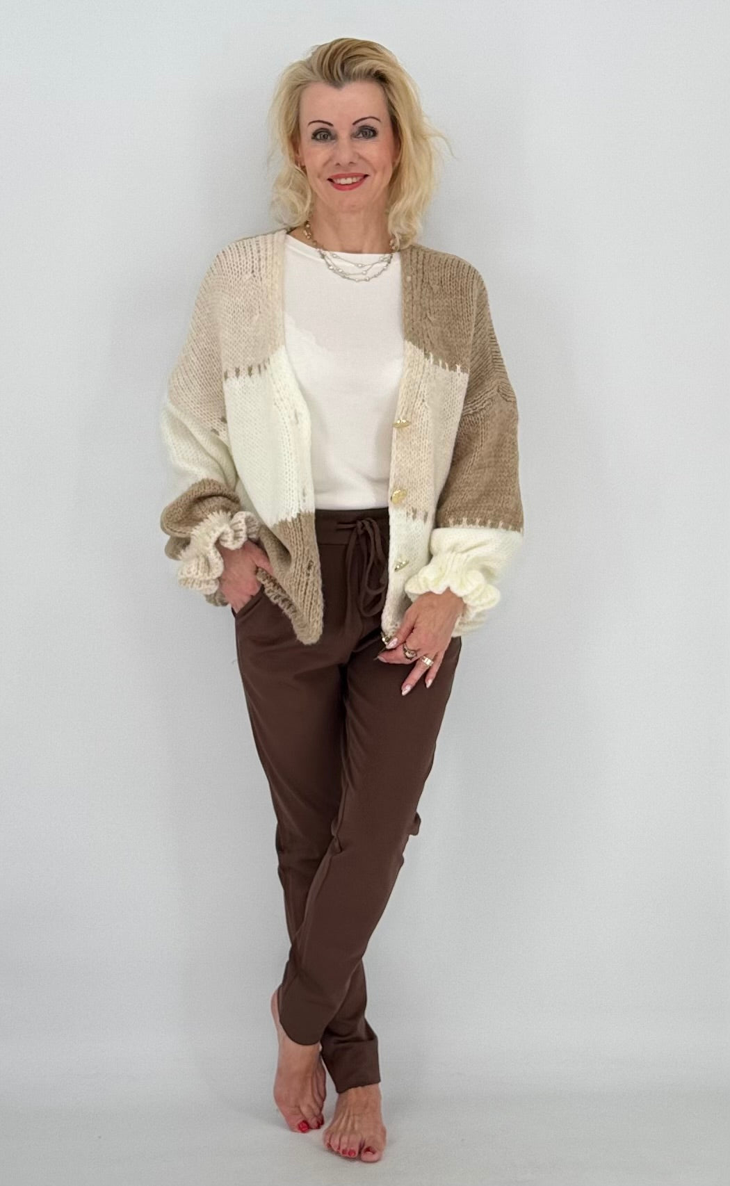 ESViViD Hose ohne Umschlag, Schokoladenbraun