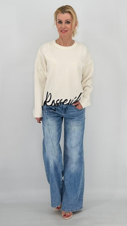 Pullover "Rosseville", weiß