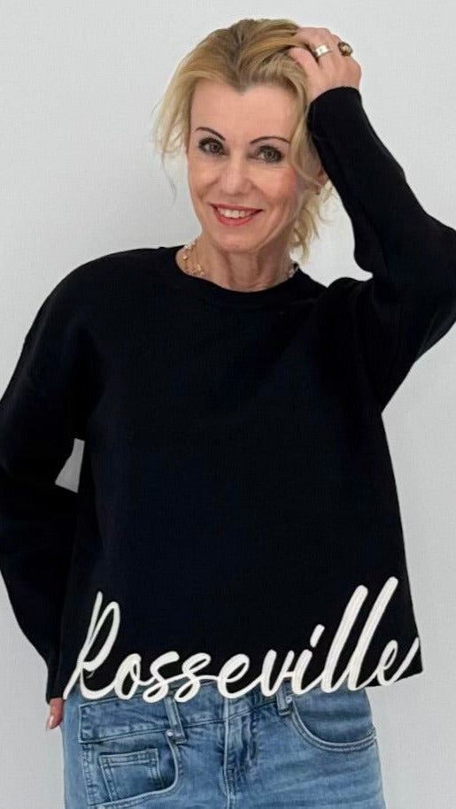 Pullover "Rosseville", schwarz