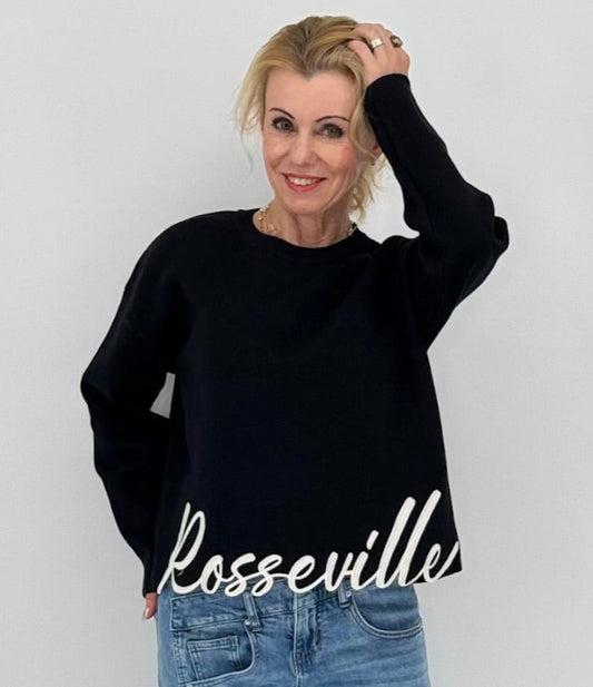 Pullover "Rosseville", schwarz