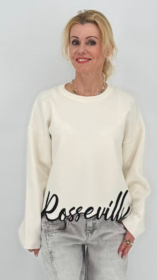 Pullover "Rosseville", weiß