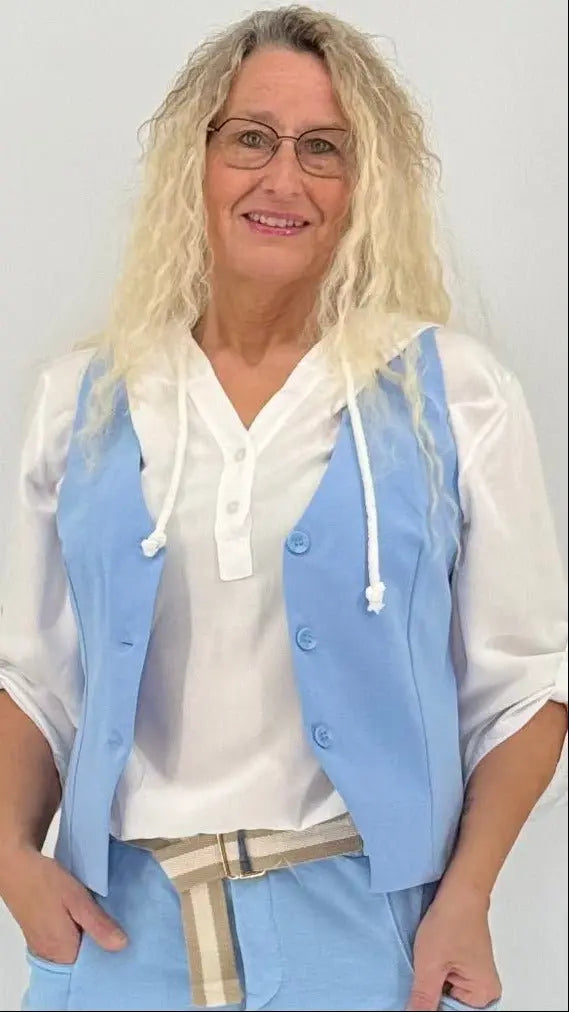 Weste in Blau - By Elena FashionBy Elena Fashion