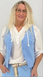 Weste in Blau - By Elena FashionBy Elena Fashion