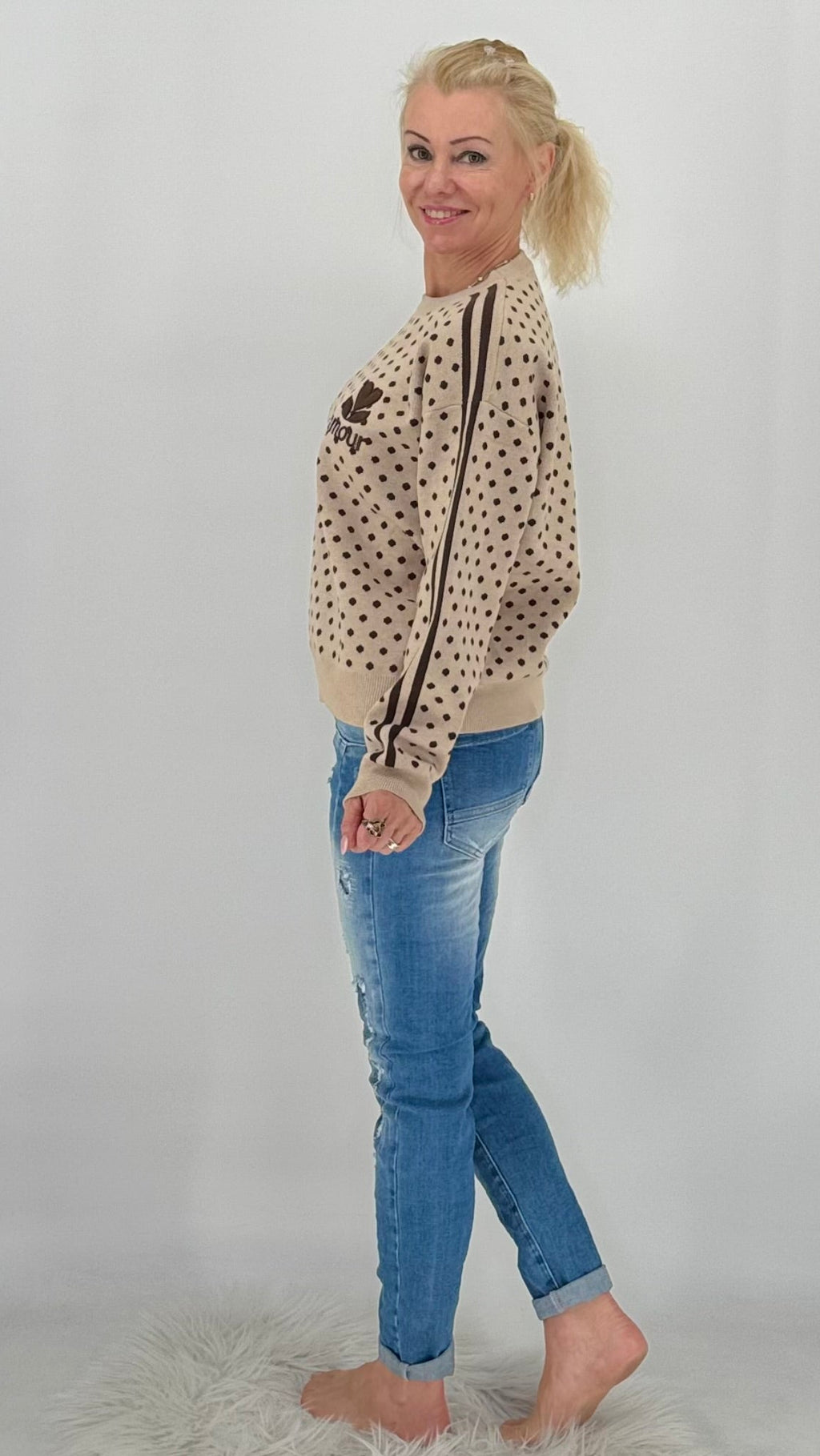 Pullover aus feinem Strick