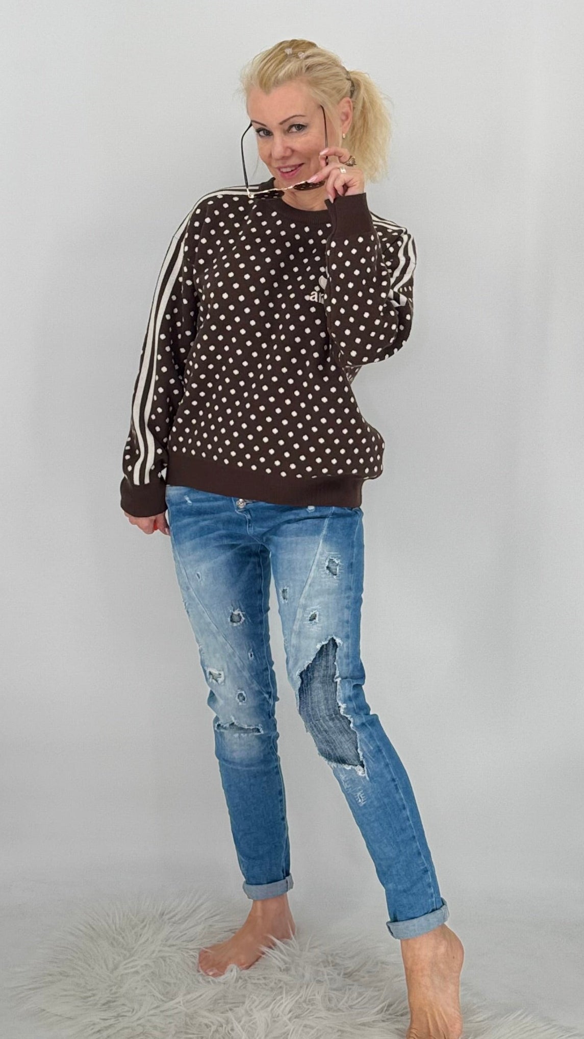 Pullover aus feinem Strick