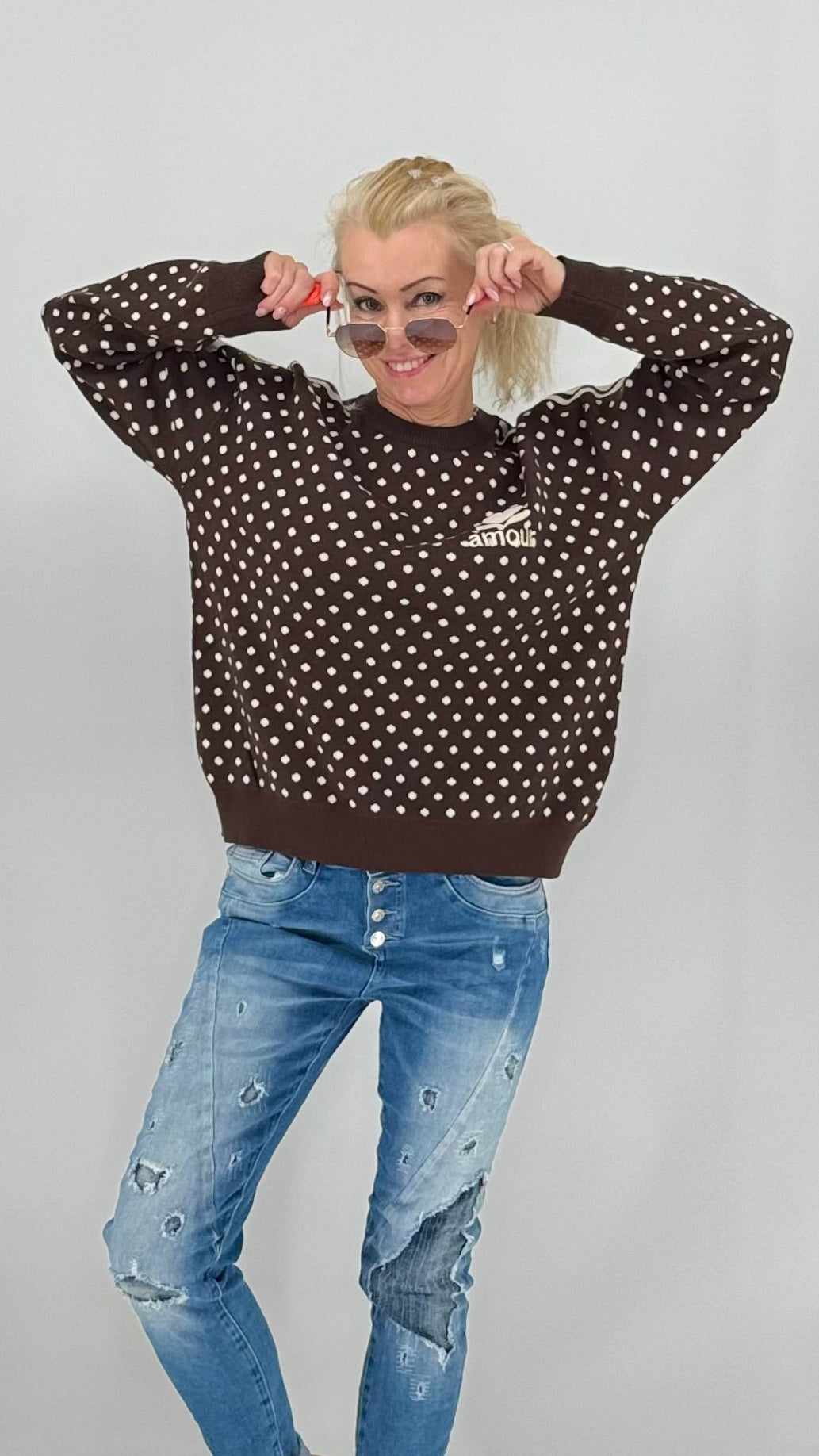 Pullover aus feinem Strick
