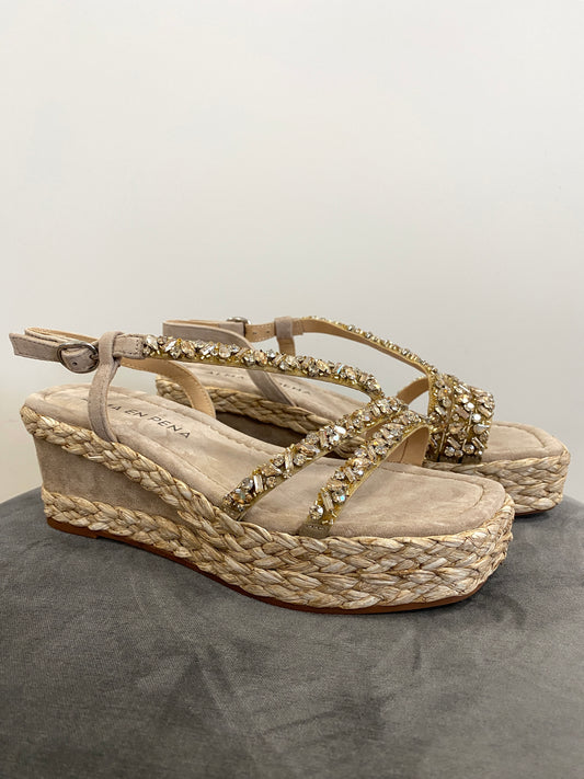 Damen-Sandalen mit Steinen ALMA EN PENA V241011