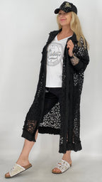Lechte Lange Jacke in Schwarz