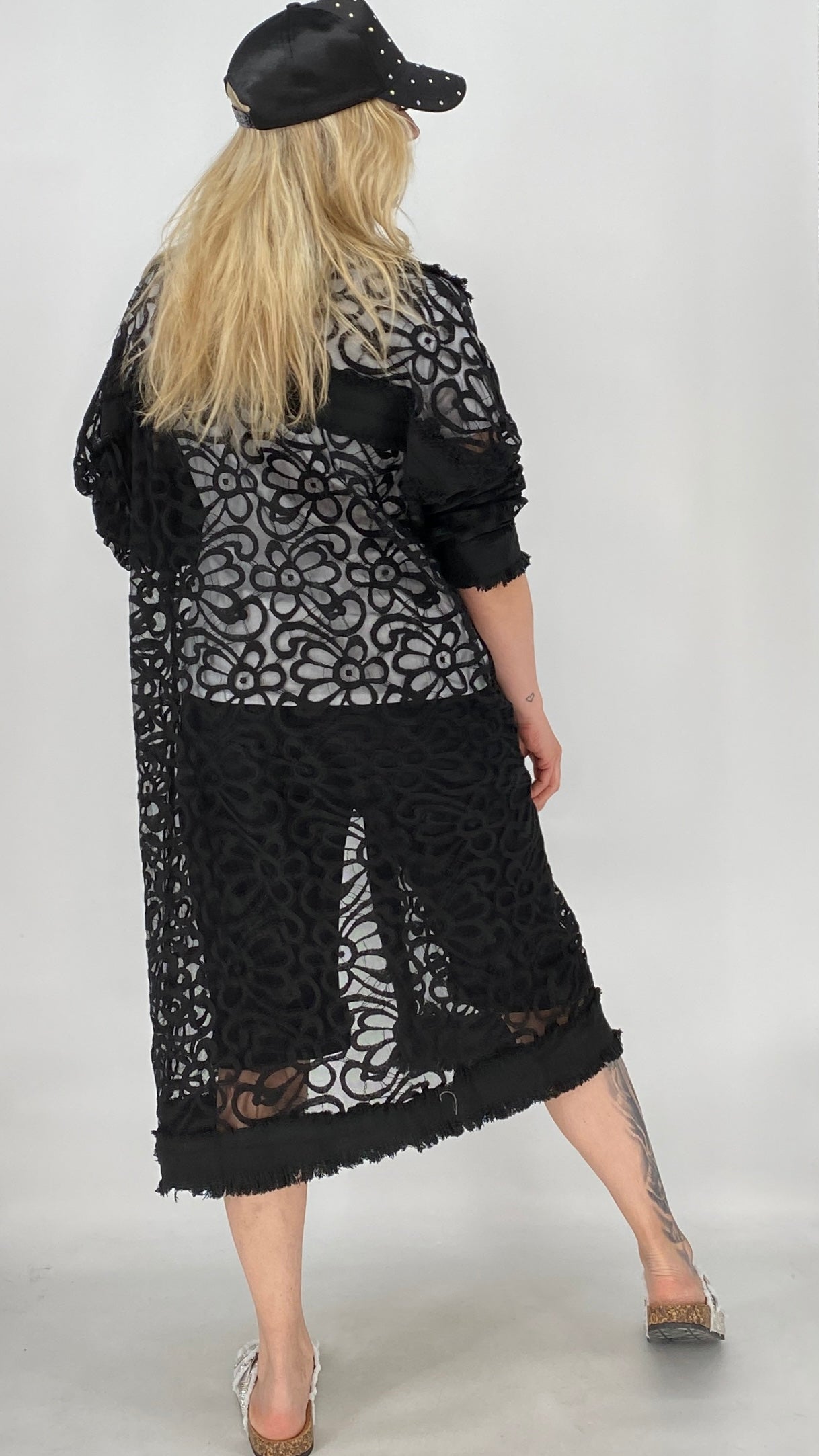 Lechte Lange Jacke in Schwarz