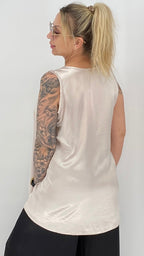 Top 100% Viskosa, in Beige und  Schwarz