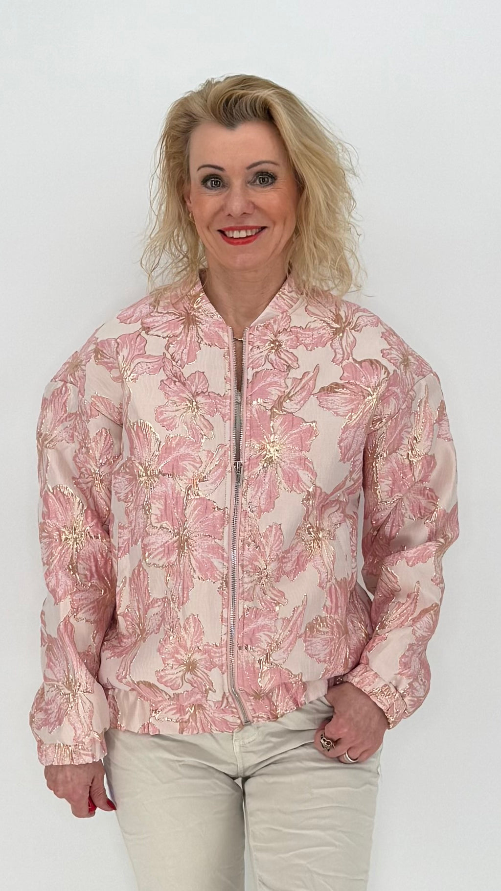 Bomber-Jacke rosa