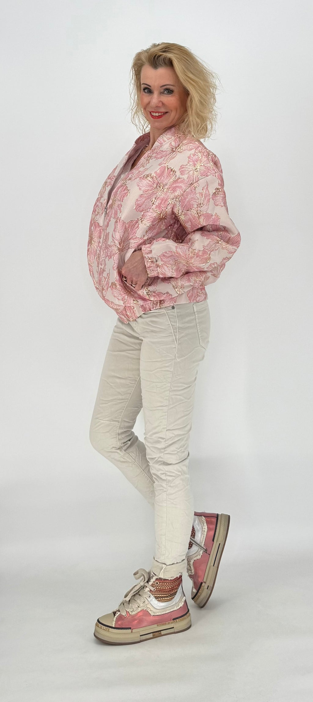 Bomber-Jacke rosa