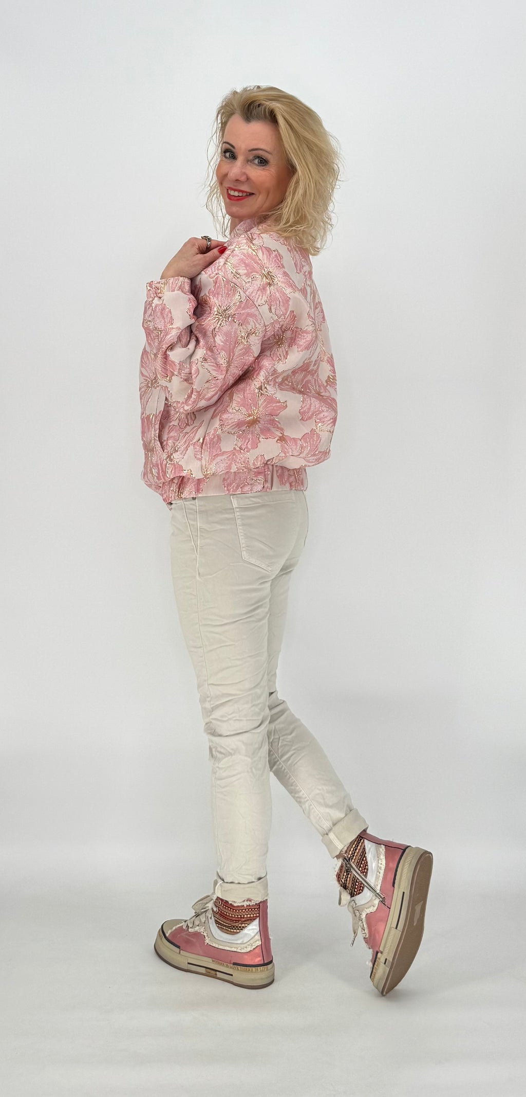 Bomber-Jacke rosa