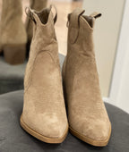 Stiefel, Cowboystiefel beige kurz DE326S