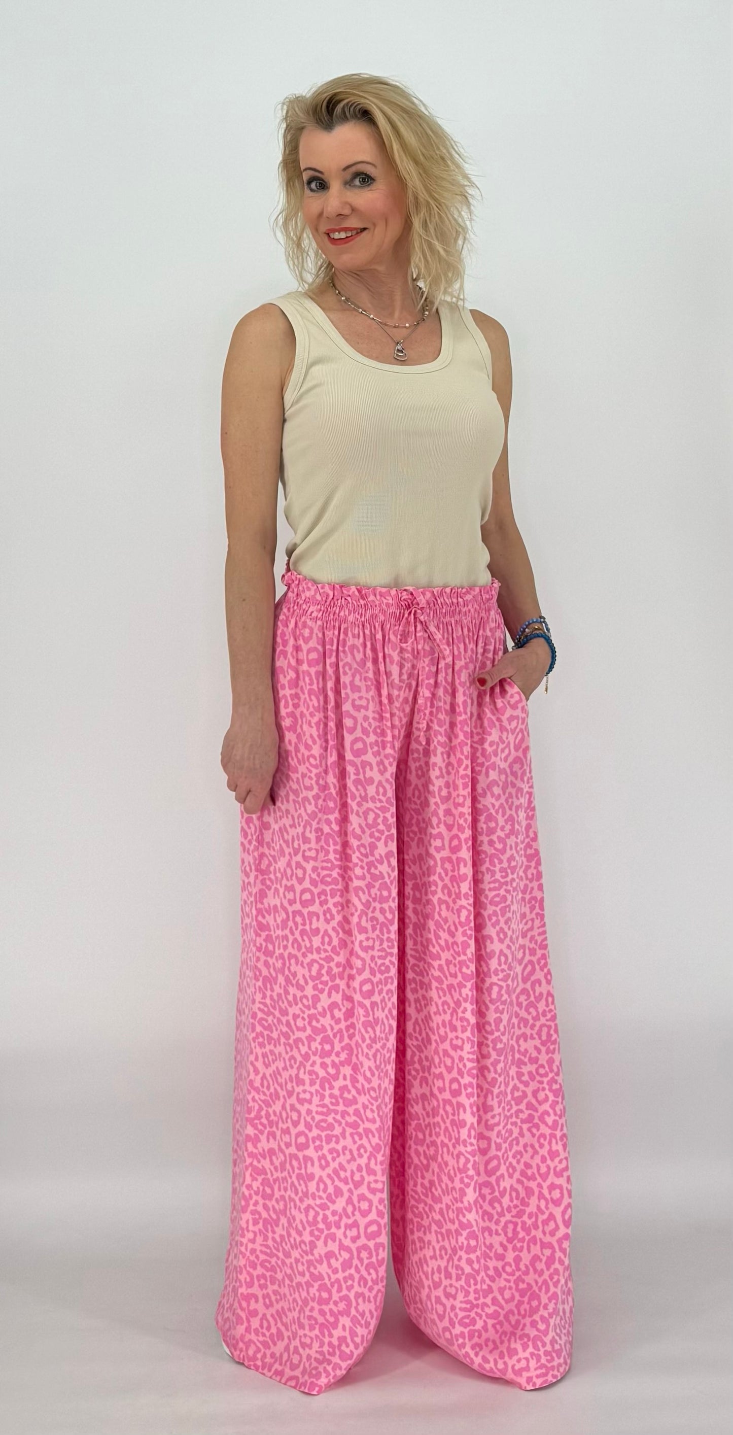 Sommer Hose Viskose/Seide