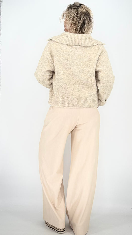 Strickjacke, beige