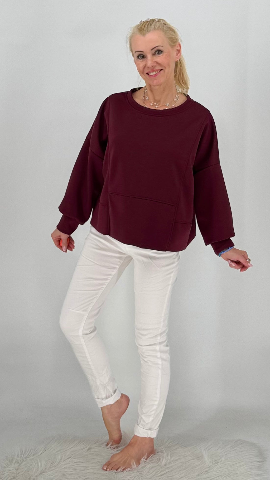 Shirt "Bella", beige, braun, bordo