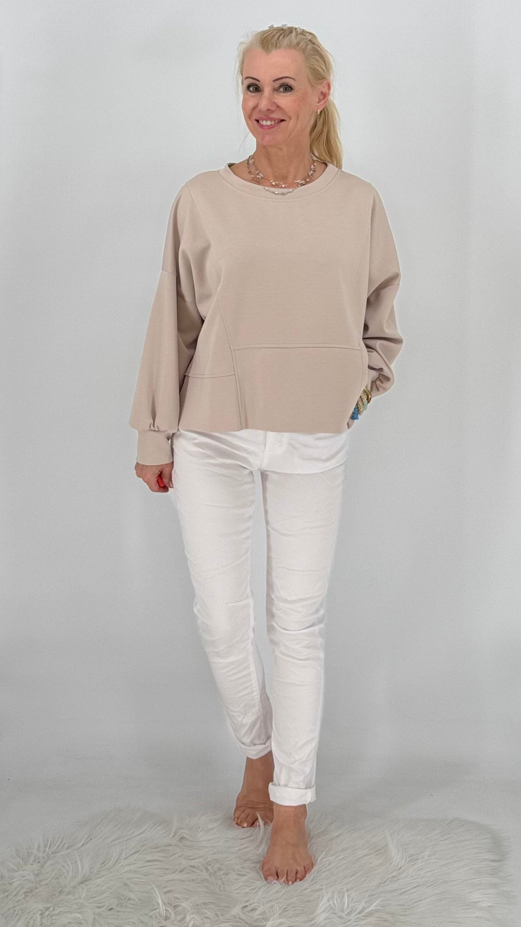 Shirt "Bella", beige, braun, bordo