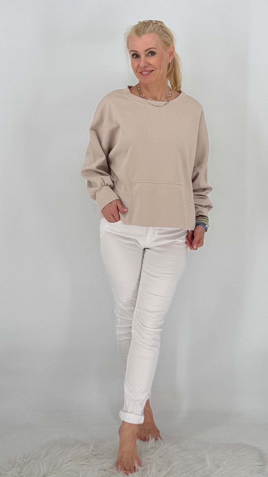 Shirt "Bella", beige, braun, bordo