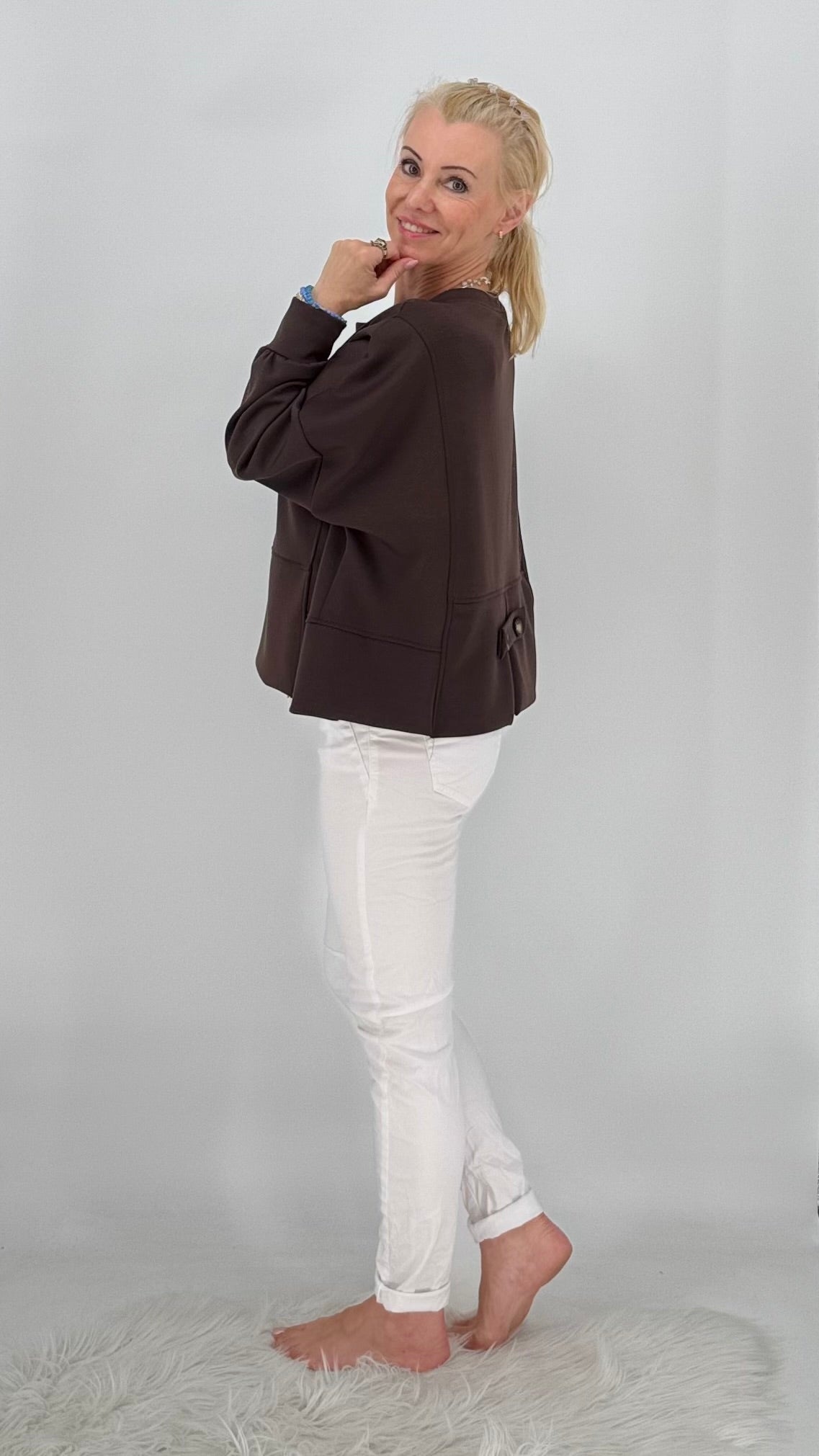 Shirt "Bella", beige, braun, bordo
