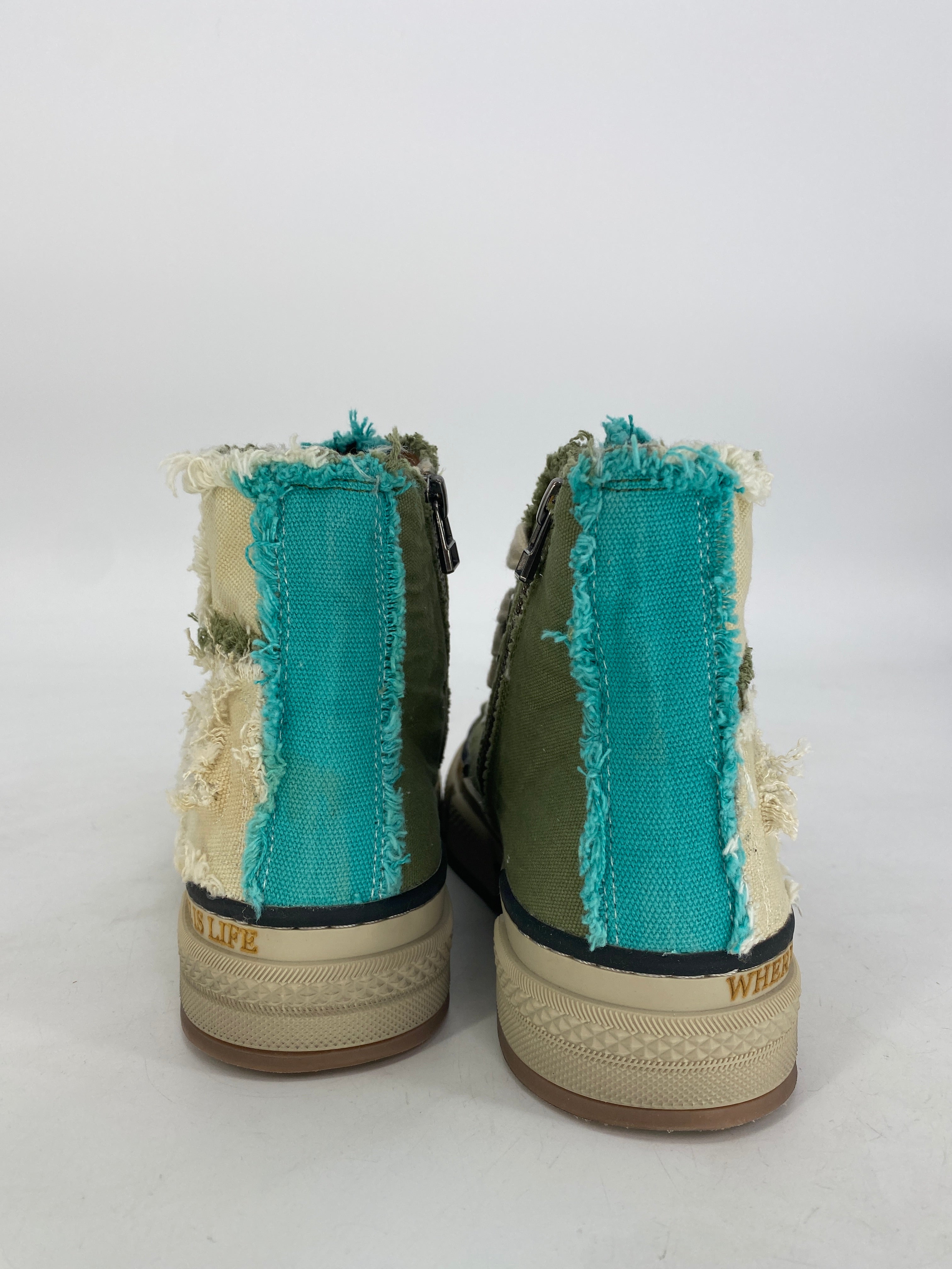 Sneaker Rebecca White Y51-1-B.V2 blau/grün