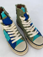 Sneaker Rebecca White Y51-1-B.V2 blau/grün