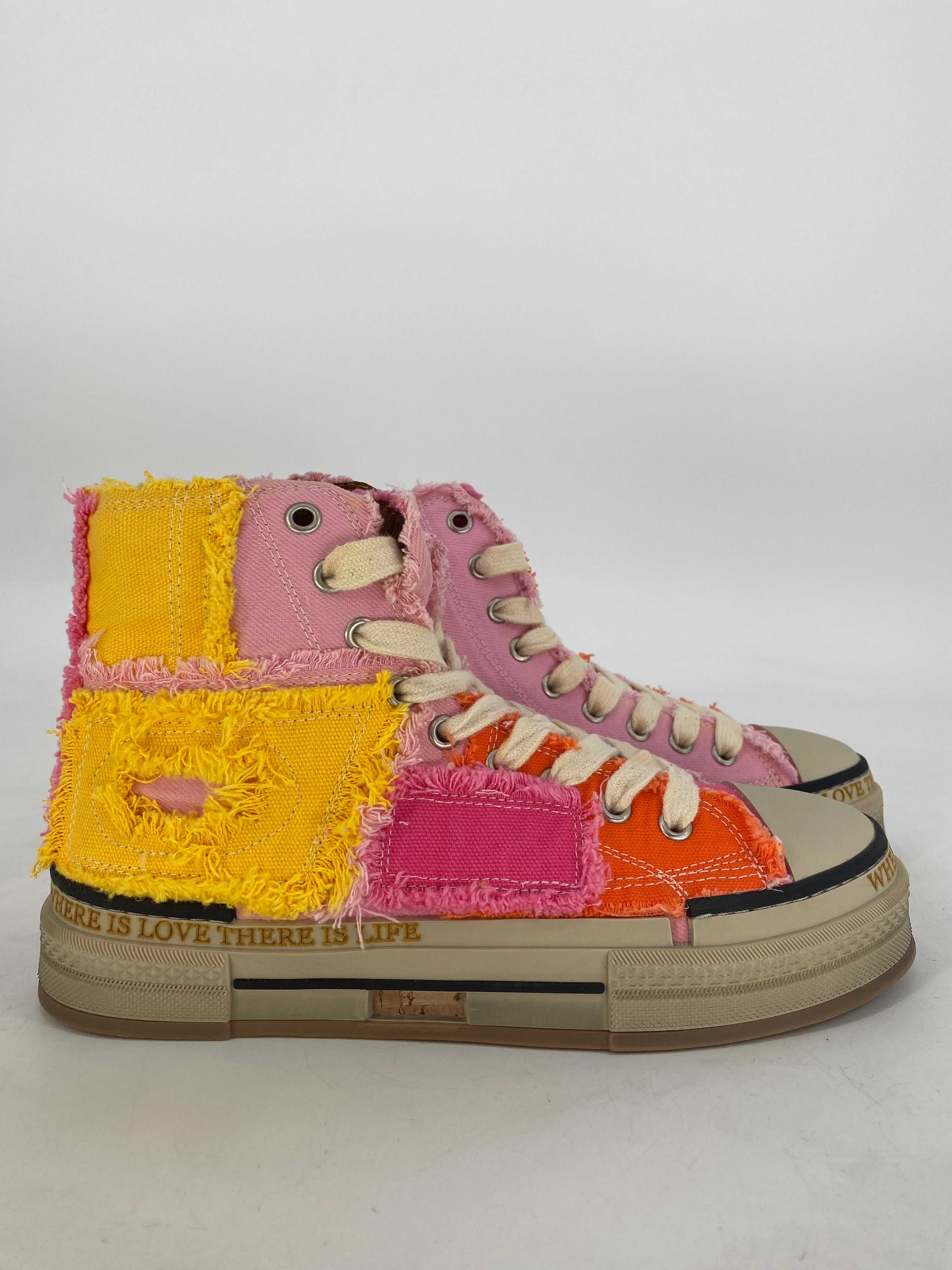 Sneaker Rebecca White Y51-1-B.V1 pink/gelb