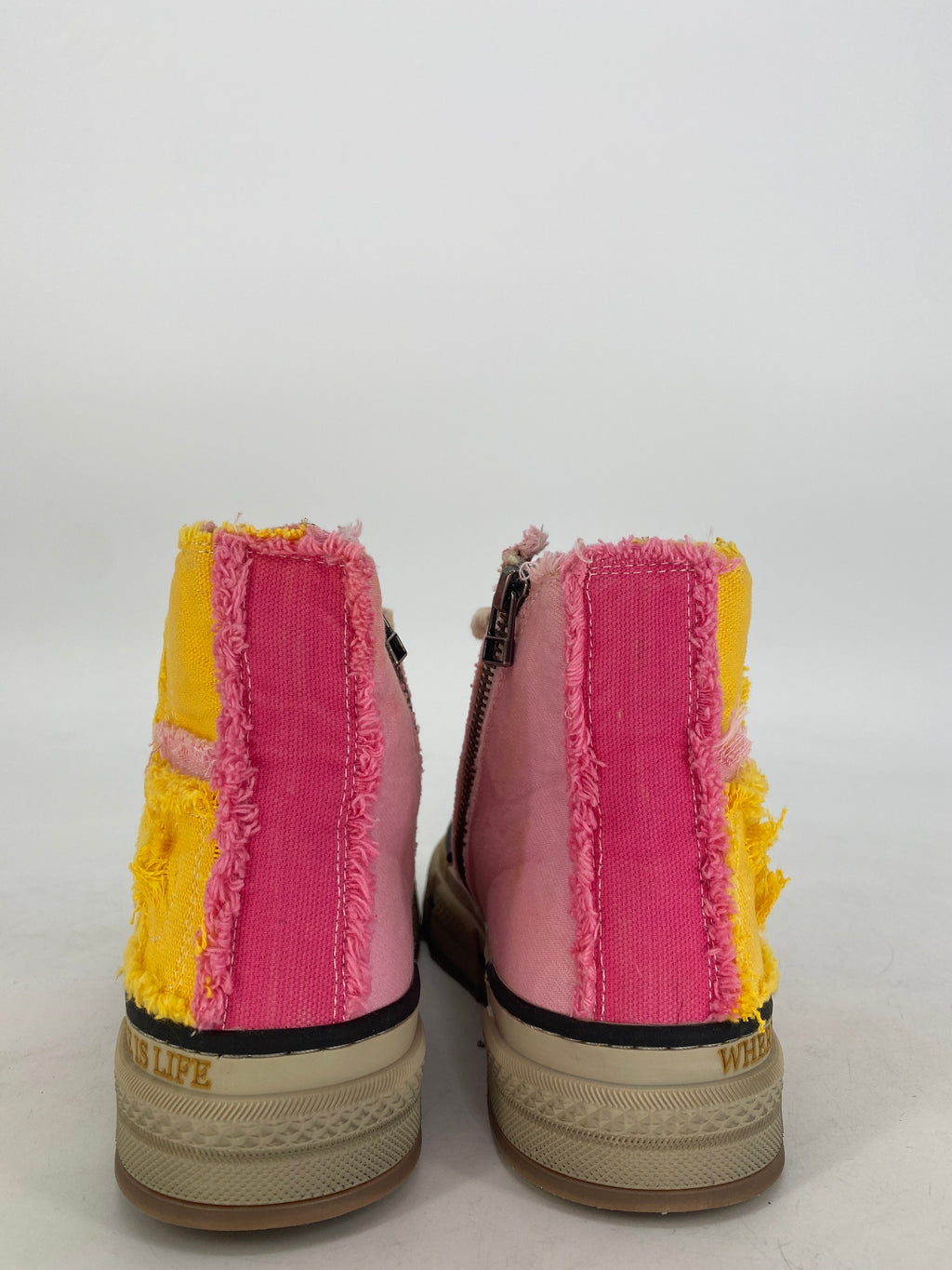 Sneaker Rebecca White Y51-1-B.V1 pink/gelb