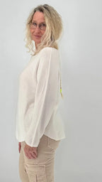 Pullover Smoot Basic in Rosa, Ecru - By Elena FashionBy Elena Fashion