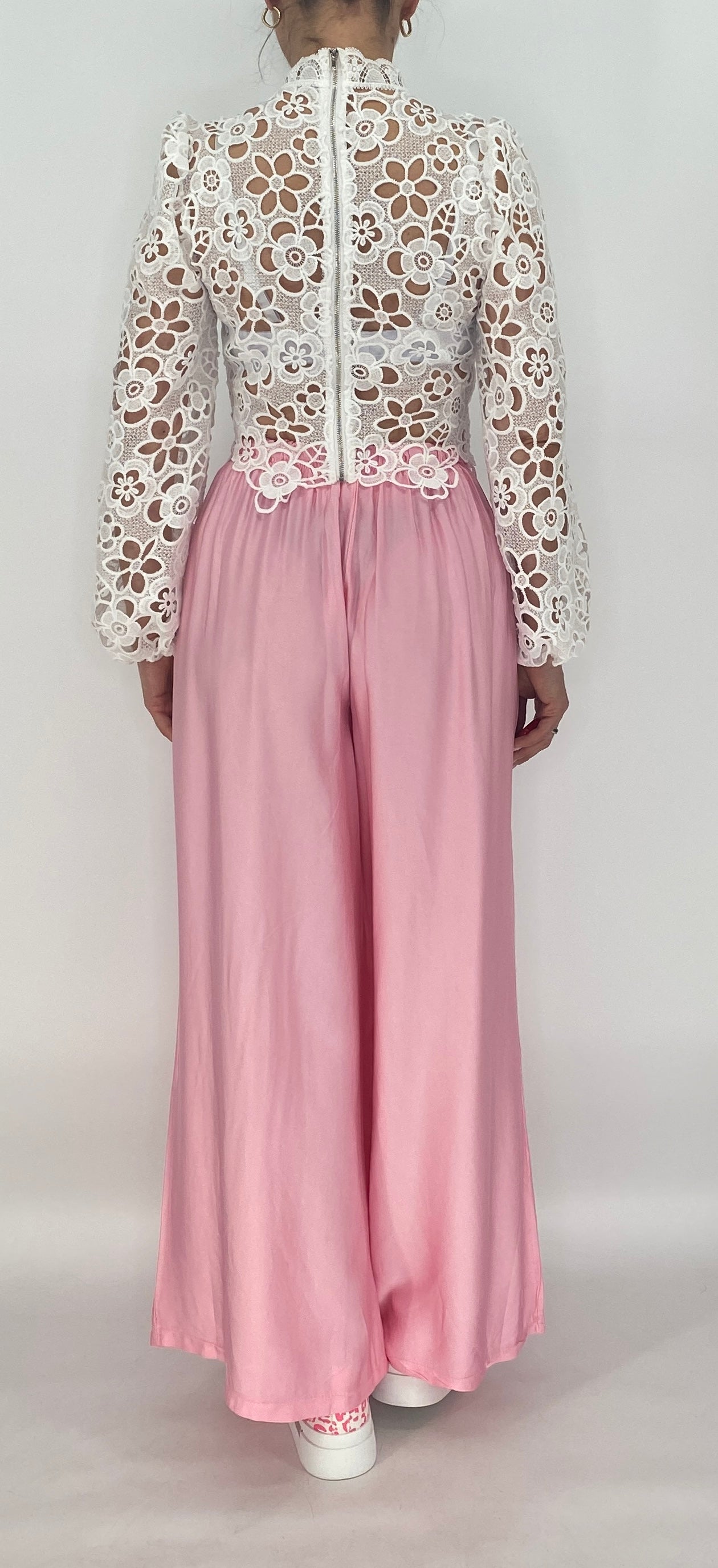 Sommer Hose Viscose/Seide, rosa