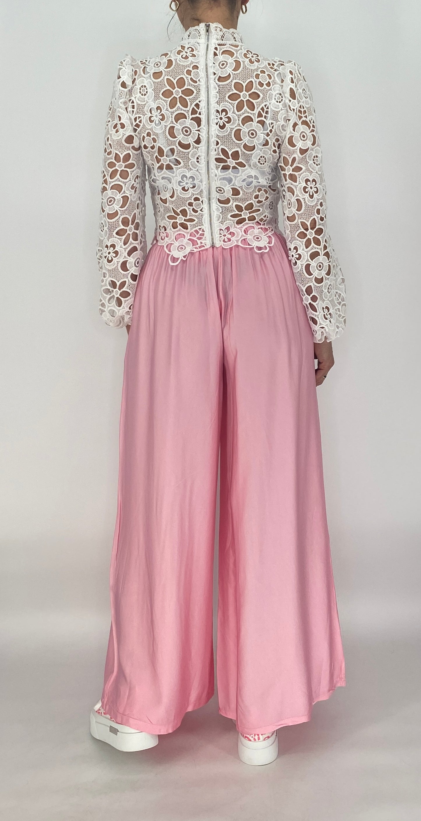 Sommer Hose Viscose/Seide, rosa