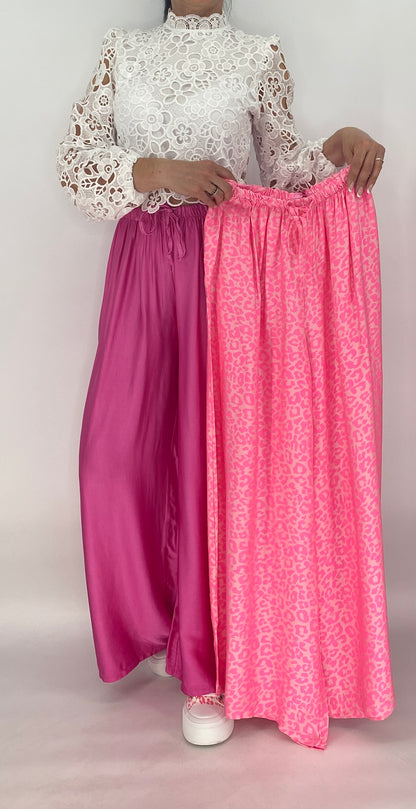 Sommer Hose Viscose/Seide, berry