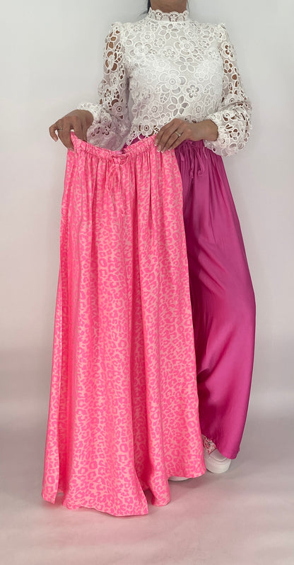 Sommer Hose Viscose/Seide, berry