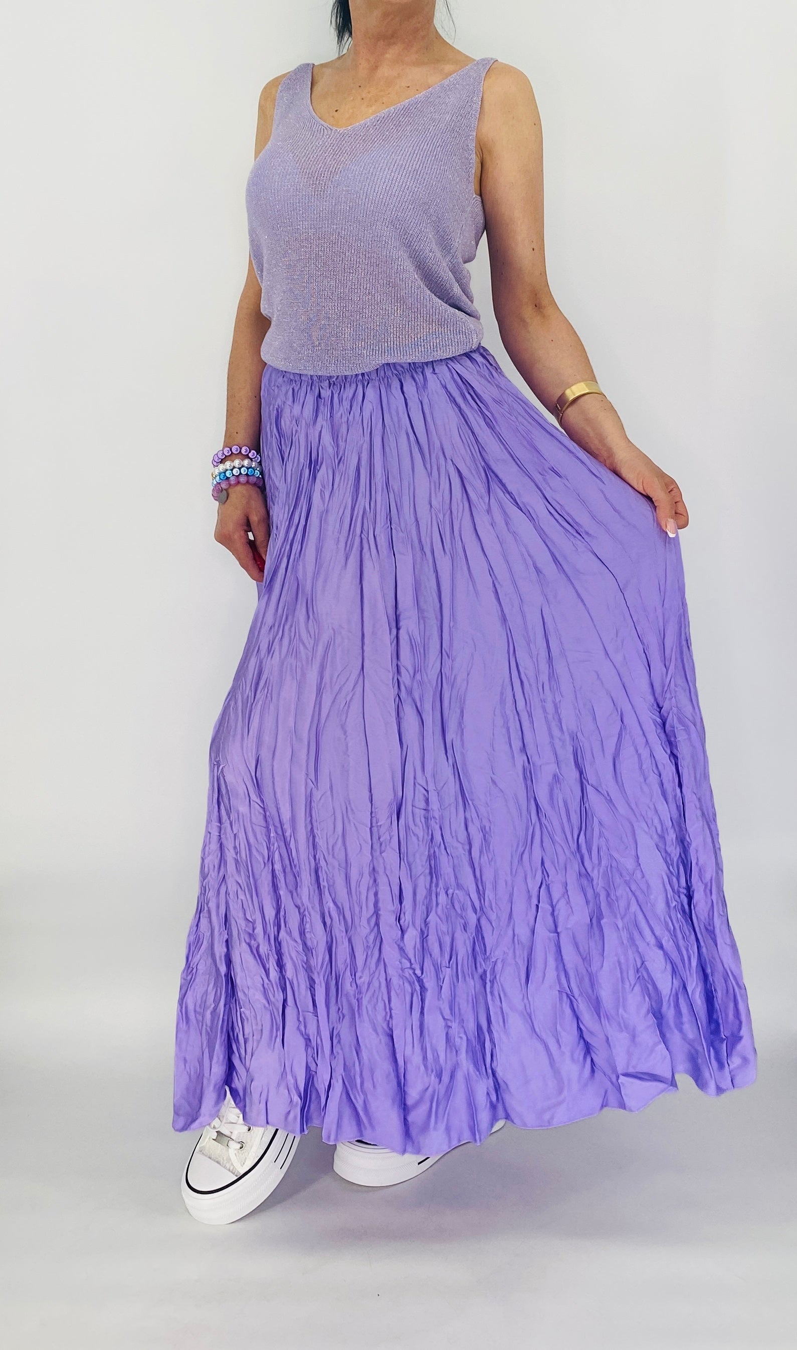 Maxi Rock in flieder