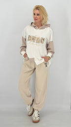 Jogpants Hose, creme
