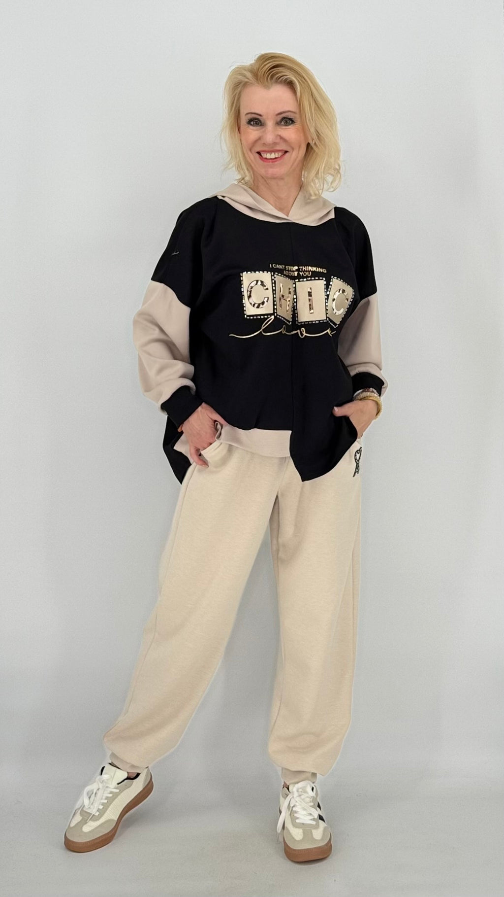 Jogpants Hose, creme