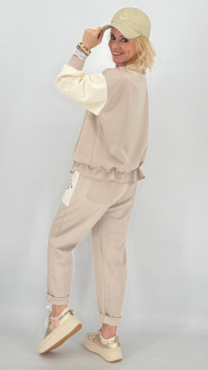 Jacke, Beige/Creme "min"